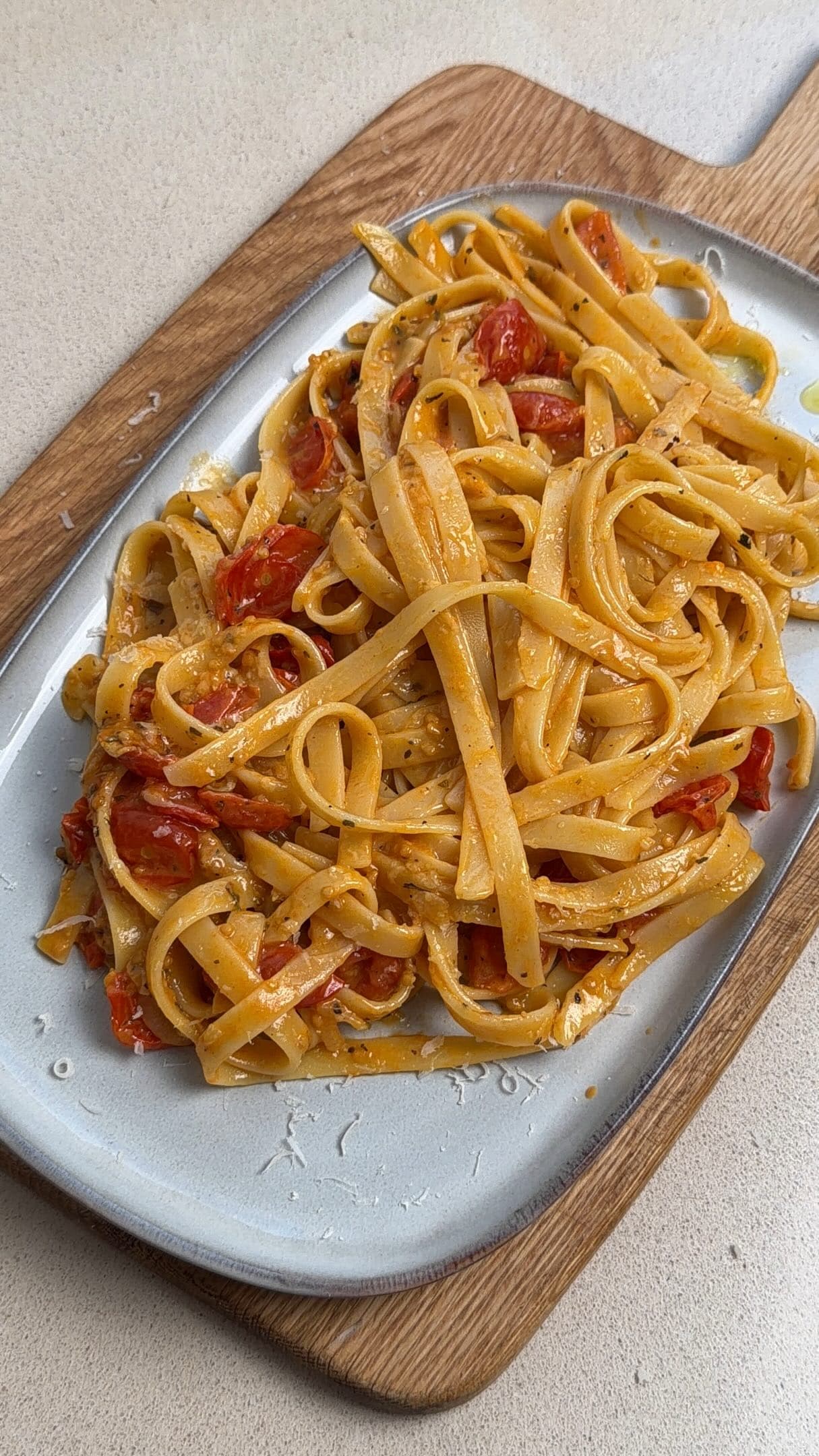 Quick Cherry Tomato Pasta