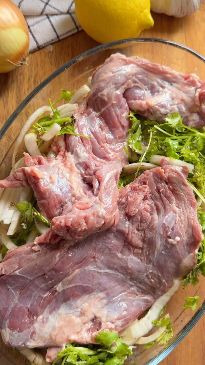 Marinated skirt steak